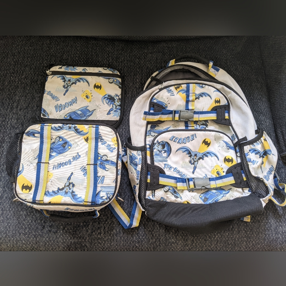 Pottery Barn bookbag and lunchbox